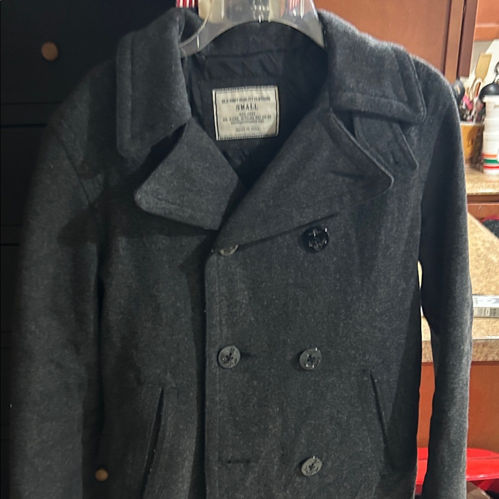Old Navy unisex Charcoal Pea Coat